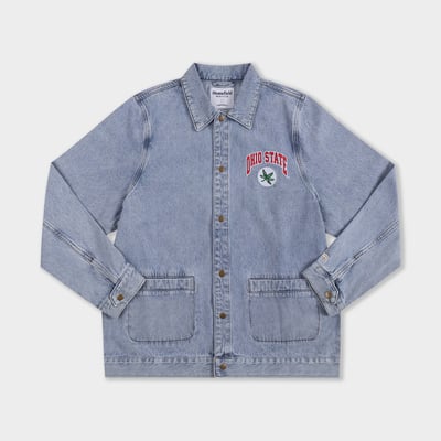 Ohio State Buckeyes Homefield Denim Button-Up Jacket - Denim