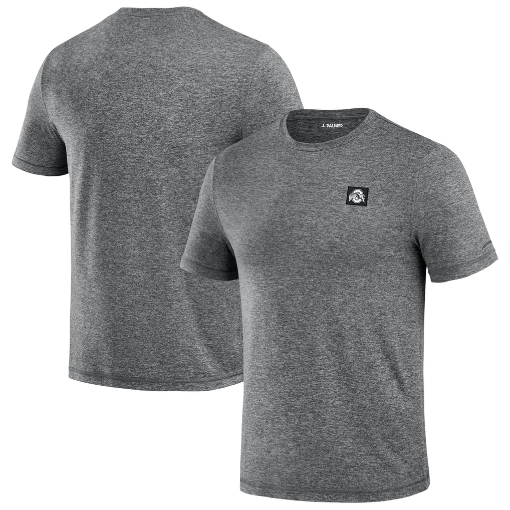  Ohio State Buckeyes J. Palmer Four Down T-Shirt - Heather Black