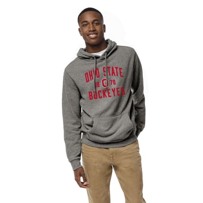 Ohio State Buckeyes League Collegiate Wear Heritage Hoodie - Heather Gray
