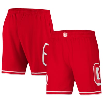 Ohio State Buckeyes Mitchell & Ness Team ID Current Logo Mesh Shorts - Scarlet