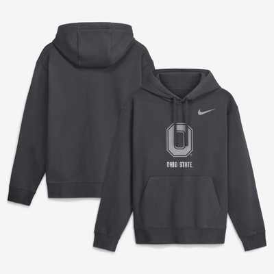  Ohio State Buckeyes Nike Club Fleece Hoodie - Anthracite