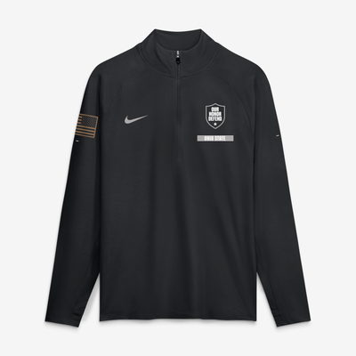 Ohio State Buckeyes Nike 2026 Military Appreciation Stride Raglan Dri-FIT Half-Zip Pullover - Black