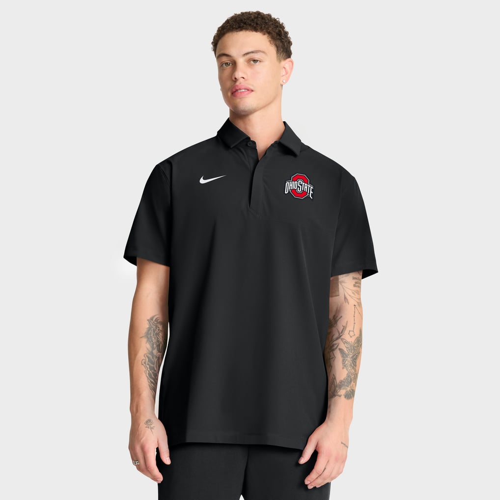 Ohio State Buckeyes Nike Coaches Sideline Dri-FIT Polo - Black