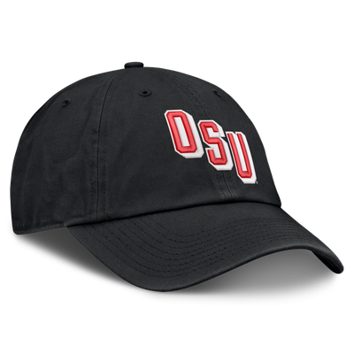  Ohio State Buckeyes Nike Legacy Letter & Mascot Club Adjustable Hat - Black
