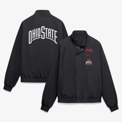  Ohio State Buckeyes Nike Primetime Club Twill Jacket - Black