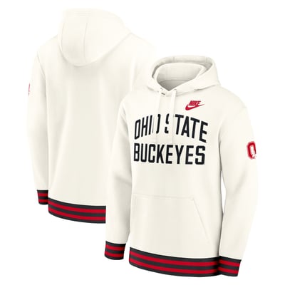  Ohio State Buckeyes Nike Legacy Retro Pullover Hoodie - Cream