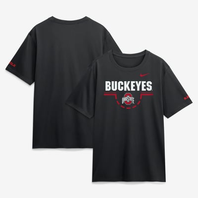 LeBron James Ohio State Buckeyes Nike Courtside Legend T-Shirt - Black