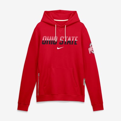 Ohio State Buckeyes Nike 2026 Sideline Standard Issue Dri-FIT Hoodie - Scarlet