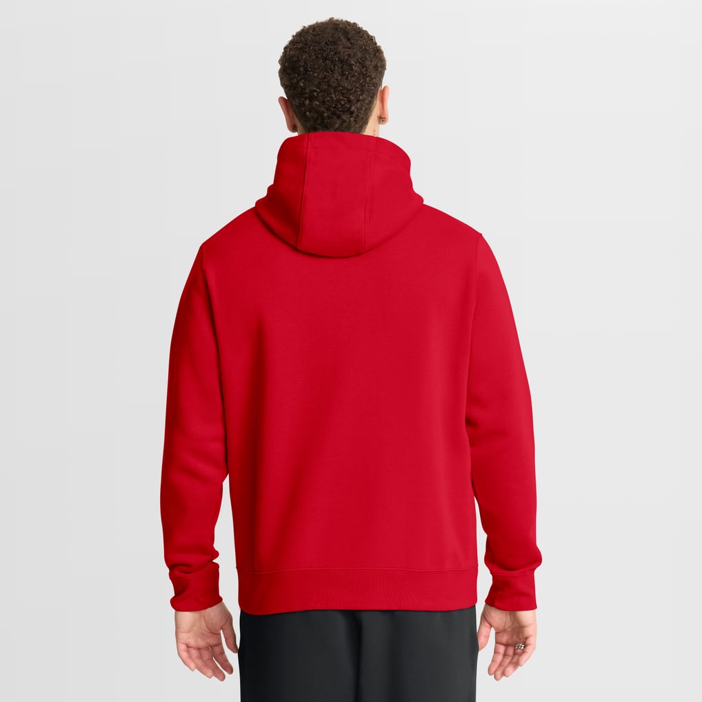 Ohio State Buckeyes Nike Club Fleece Arch Pullover Hoodie - Scarlet