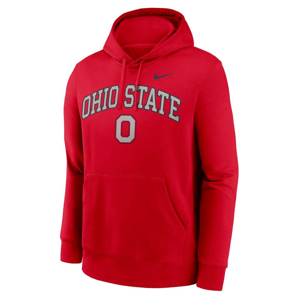 Ohio State Buckeyes Nike Club Fleece Arch Pullover Hoodie - Scarlet
