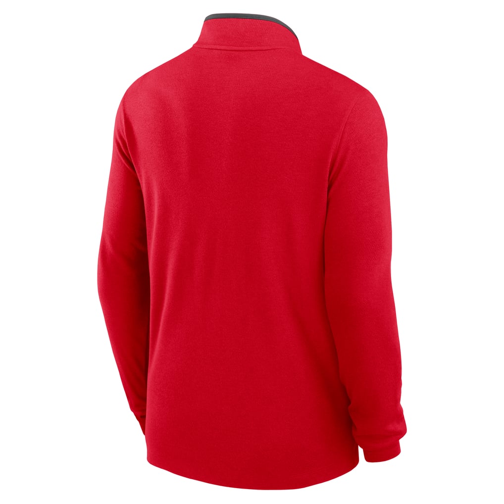  Ohio State Buckeyes Nike Courtside Victory Dri-FIT Half-Zip Pullover - Scarlet