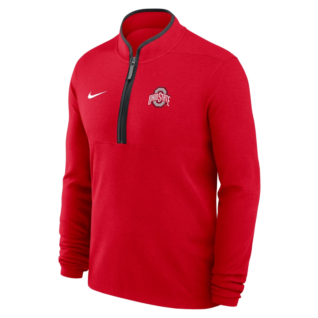Ohio State Buckeyes Nike Courtside Victory Dri-FIT Half-Zip Pullover - Scarlet