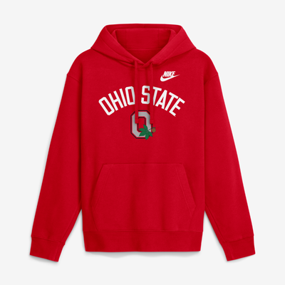 Ohio State Buckeyes Nike Legacy Arch Club Hoodie - Scarlet