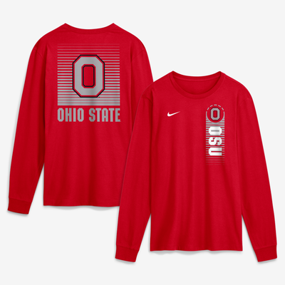  Ohio State Buckeyes Nike Primetime Long Sleeve T-Shirt - Scarlet
