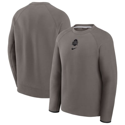  Ohio State Buckeyes Nike Tech Fleece Raglan Sweatshirt - Stone