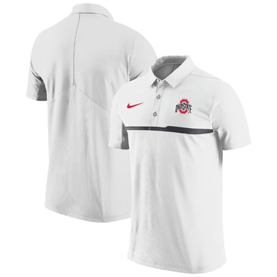 Ohio State Buckeyes Nike Coaches Performance Polo - White