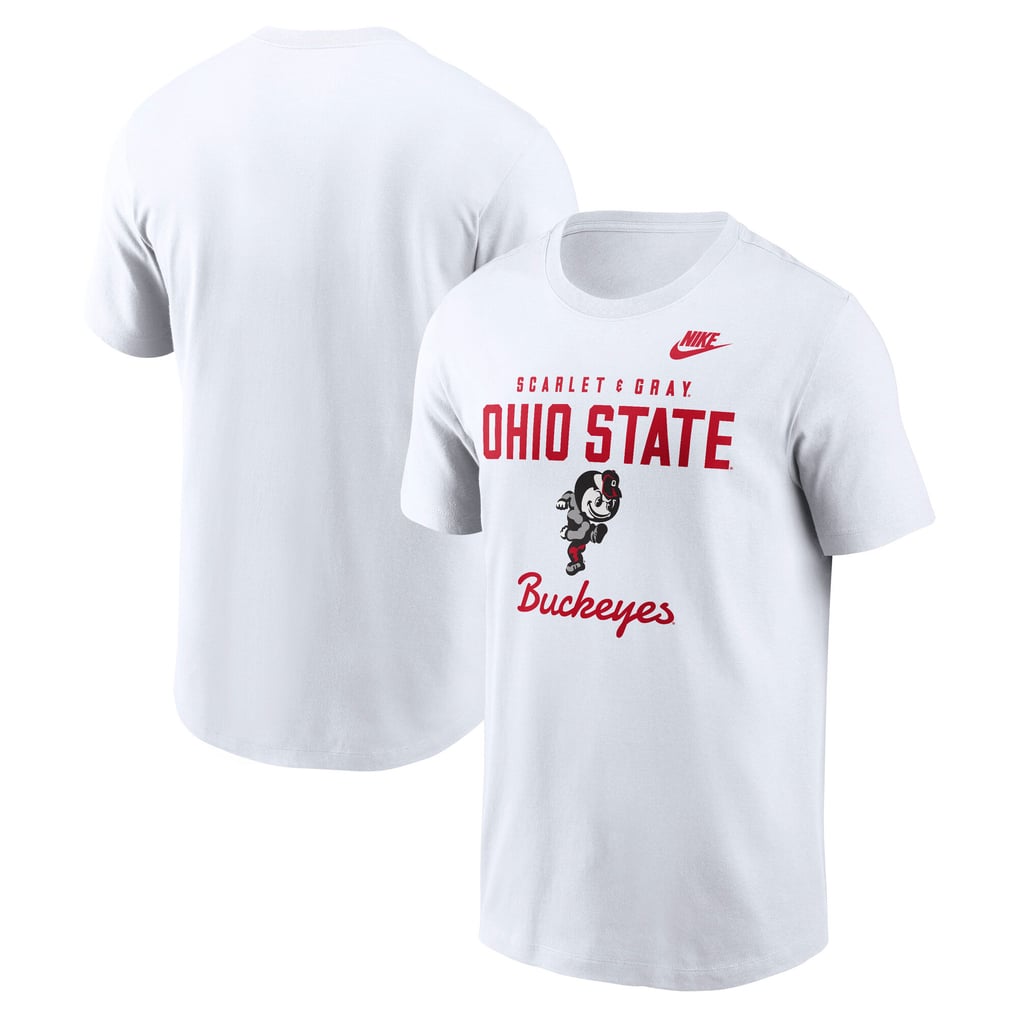  Ohio State Buckeyes Nike Legacy Stacked Established T-Shirt - White