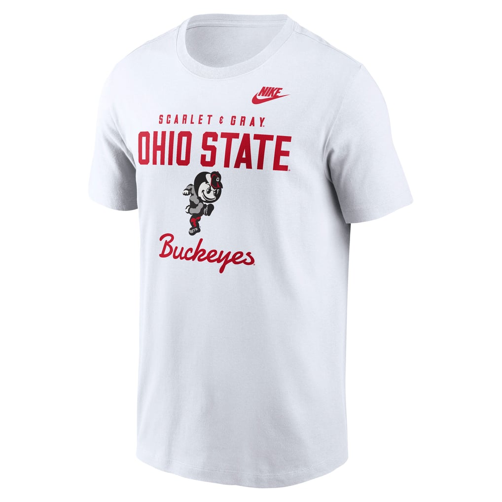  Ohio State Buckeyes Nike Legacy Stacked Established T-Shirt - White