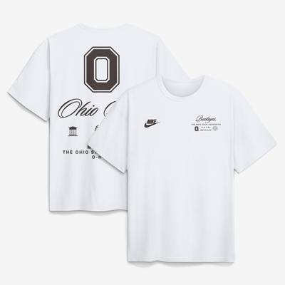  Ohio State Buckeyes Nike Script Max90 T-Shirt - White
