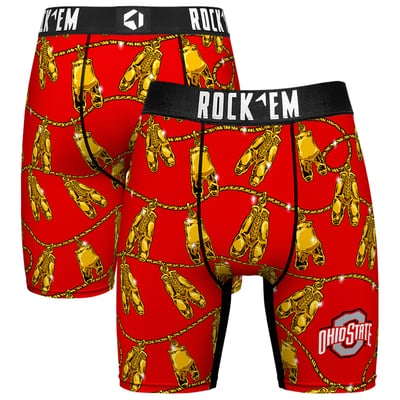  Ohio State Buckeyes Rock Em Localized Boxer Briefs - Scarlet