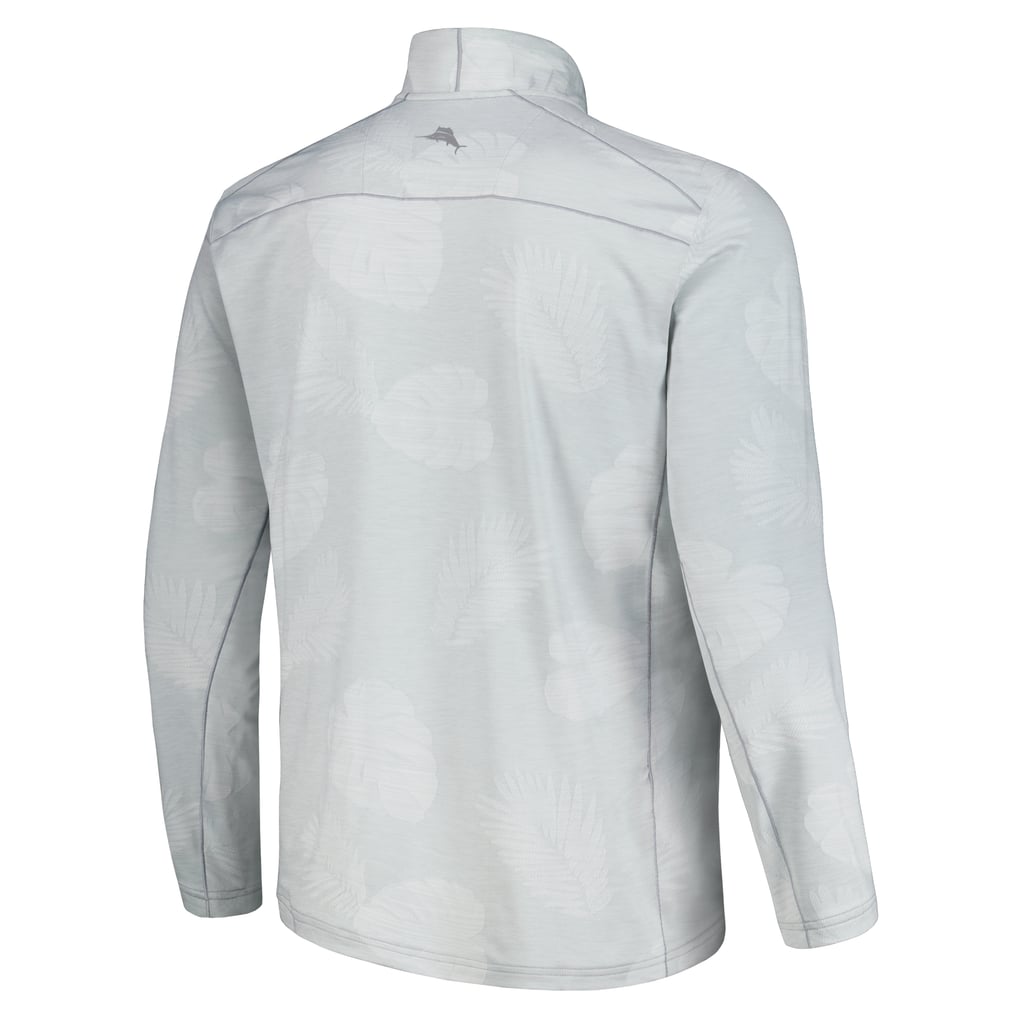 Ohio State Buckeyes Tommy Bahama Delray Frond IslandZone Half-Zip Jacket - Gray