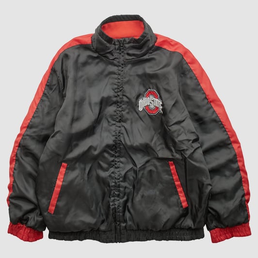 Ohio State Buckeyes 2000s Full Zip Jacket - Black - L by Fanatics Real Vintage