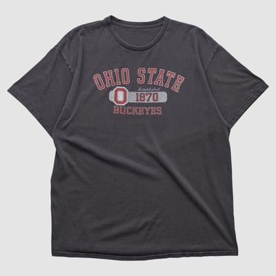 Ohio State Buckeyes 2010s T-shirt - Black - L by Fanatics Real Vintage