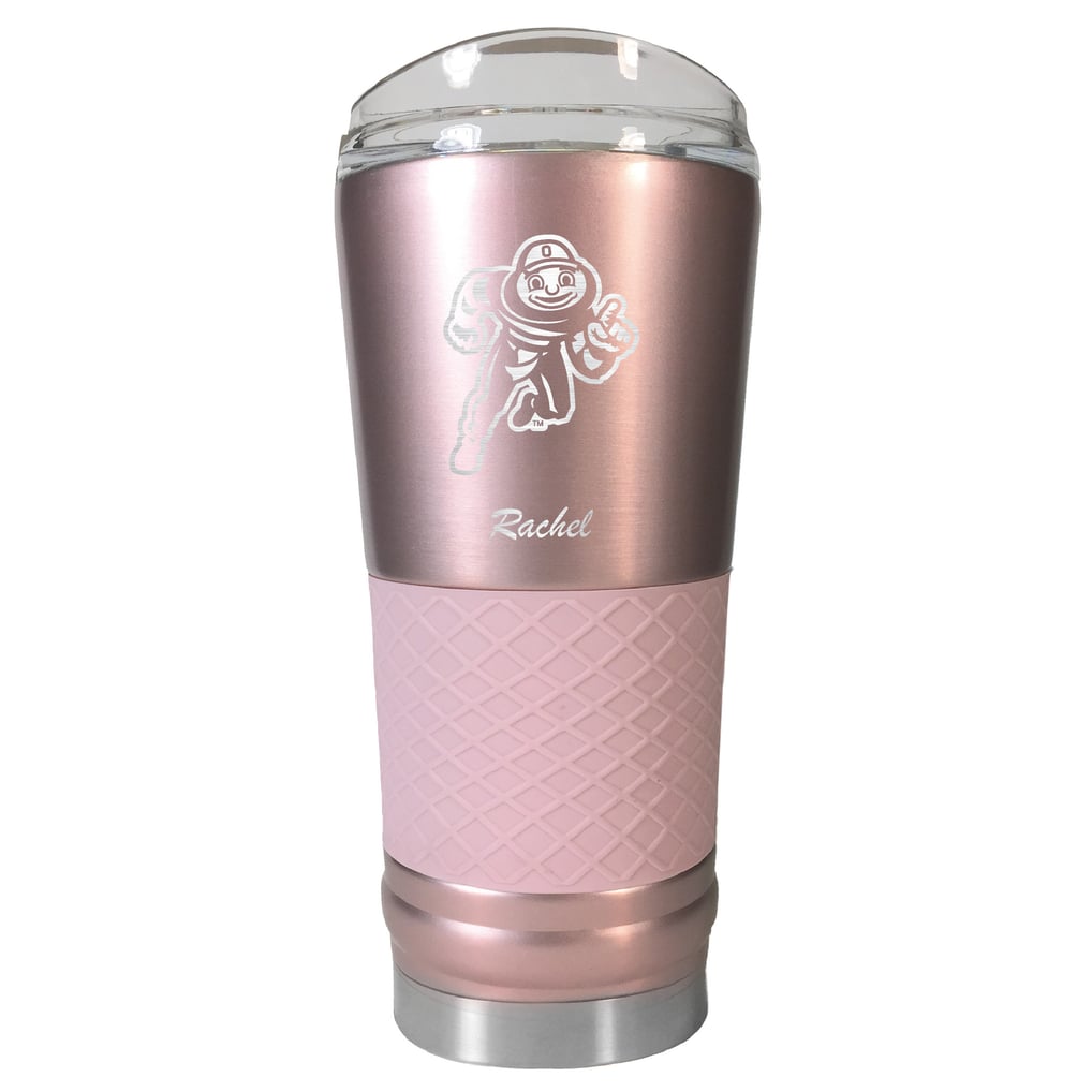 Ohio State Buckeyes 24oz. Personalized Rose Gold Draft Tumbler