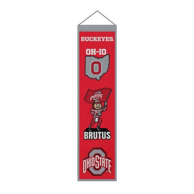 Ohio State Buckeyes 8" x 32" Icons Banner