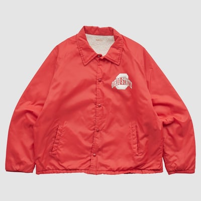 Ohio State Buckeyes 80s Full Snap Jacket - Red - M by Fanatics Real Vintage