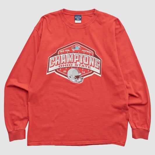 Ohio State Buckeyes Blue 84 2014 Long Sleeve T-shirt - Red - M by Fanatics Real Vintage