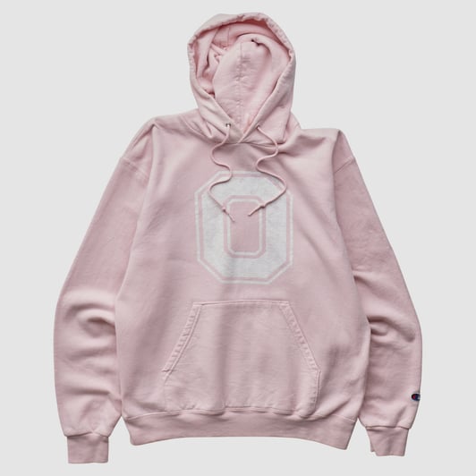 Ohio State Buckeyes Champion 2000s Hooded Pullover Sweatshirt - Pink - S by Fanatics Real Vintage