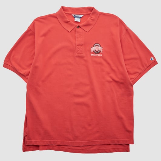 Ohio State Buckeyes Champion 2000s Polo - Red - 3XL by Fanatics Real Vintage