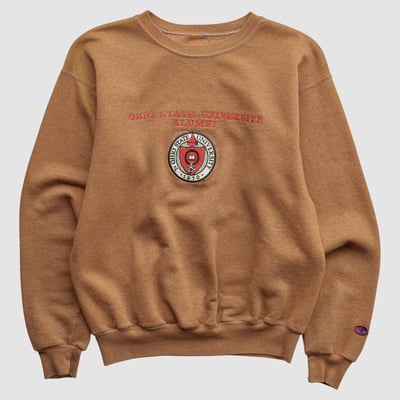 Ohio State Buckeyes Champion 2000s Pullover Sweatshirt - Clay - XS by Fanatics Real Vintage