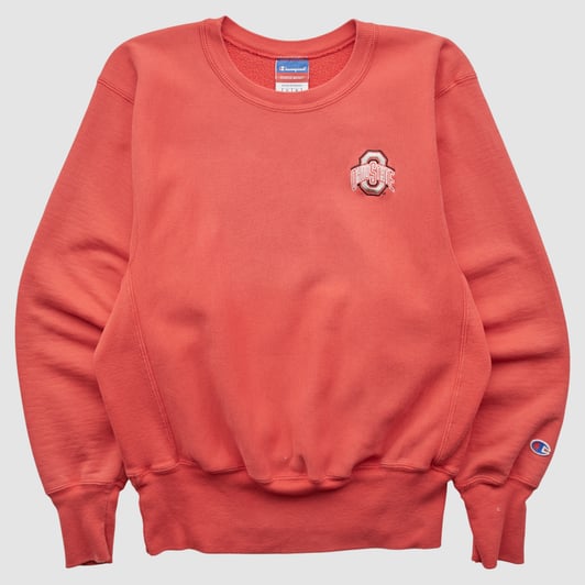 Ohio State Buckeyes Champion 2000s Pullover Sweatshirt - Red - S by Fanatics Real Vintage