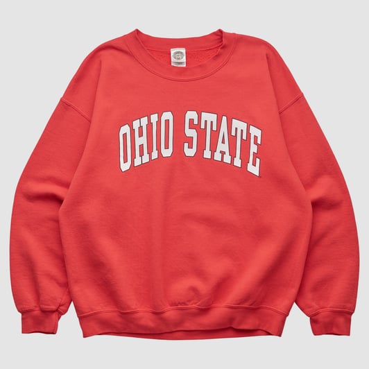 Ohio State Buckeyes Collegiate Colors 2000s Pullover Sweatshirt - Red - XS by Fanatics Real Vintage