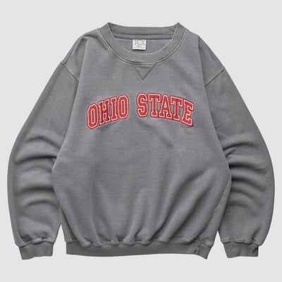 Ohio State Buckeyes Cotton Exchange 2010s Pullover Sweatshirt - Heather Gray - S by Fanatics Real Vintage