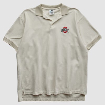 Ohio State Buckeyes Dynasty 2000s Polo - Beige - XL by Fanatics Real Vintage