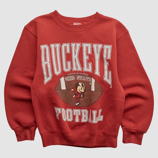 Ohio State Buckeyes Galt Sand 90s Pullover Sweatshirt - Red - Yth M by Fanatics Real Vintage