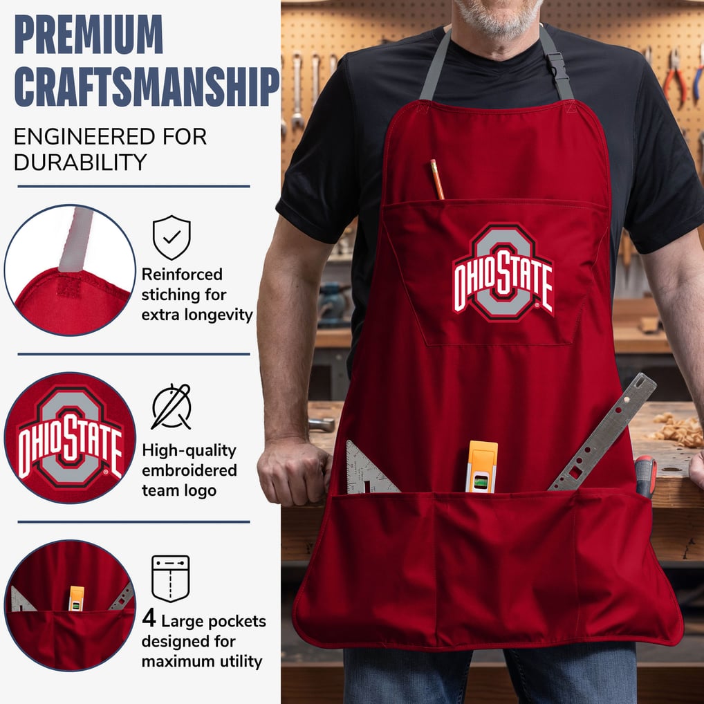Ohio State Buckeyes Gameday Grilling Apron