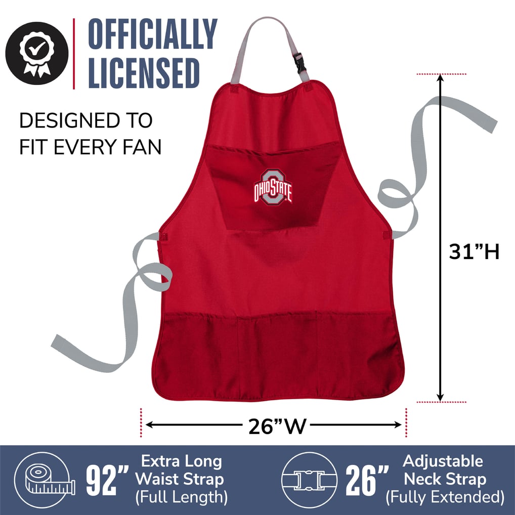 Ohio State Buckeyes Gameday Grilling Apron