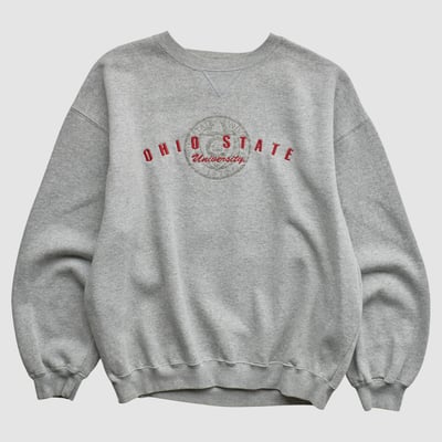 Ohio State Buckeyes Gear For Sports 2000s Pullover Sweatshirt - Heather Gray - M by Fanatics Real Vintage