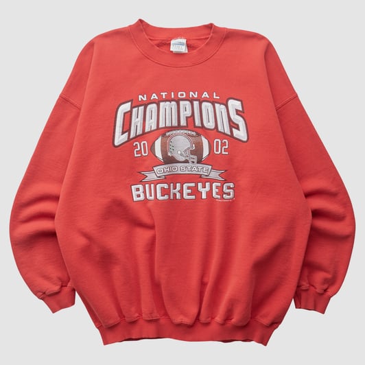 Ohio State Buckeyes Gildan 2002 Pullover Sweatshirt - Red - L by Fanatics Real Vintage