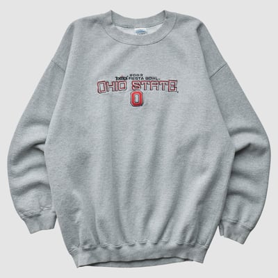 Ohio State Buckeyes Gildan 2003 Pullover Sweatshirt - Heather Gray - M by Fanatics Real Vintage
