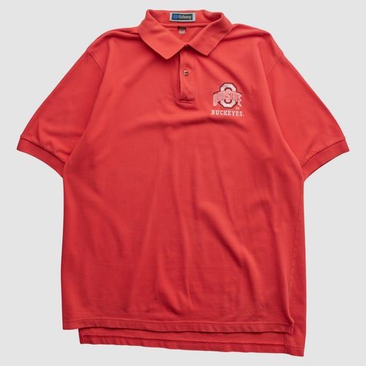 Ohio State Buckeyes Holloway 90s Polo - Red - 2XL by Fanatics Real Vintage