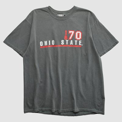 Ohio State Buckeyes J America Sportswear 2000s T-shirt - Charcoal - XL by Fanatics Real Vintage