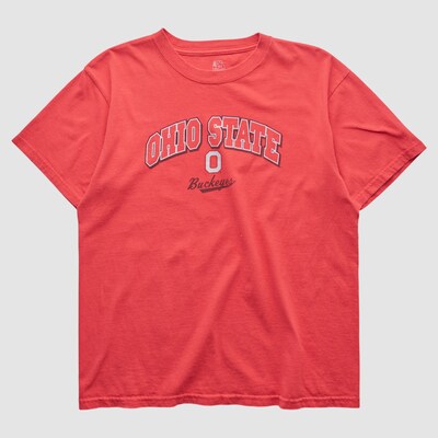 Ohio State Buckeyes J America Sportswear 2000s T-shirt - Red - M by Fanatics Real Vintage