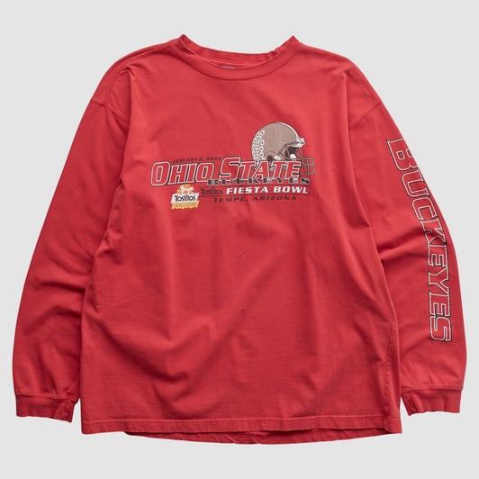 Ohio State Buckeyes Jansport 2004 Long Sleeve T-shirt - Red - XL by Fanatics Real Vintage