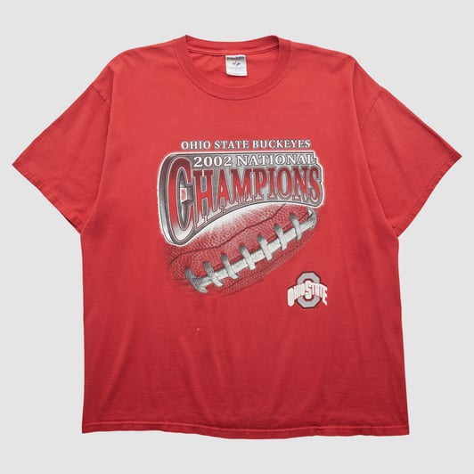 Ohio State Buckeyes Jerzees 2002 T-shirt - Red - 2XL by Fanatics Real Vintage