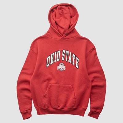 Ohio State Buckeyes Joy Athletic 2000s Hooded Pullover Sweatshirt - Red - Yth L by Fanatics Real Vintage
